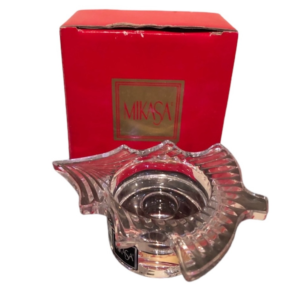 Mikasa Vintage Evergreen Crystal Votive Candle Holder